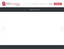 Tablet Screenshot of pasionviviente.org